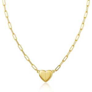 Tewiky Heart Pendant Necklace for Women