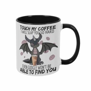 Funny Dragon Coffee Mug 11oz/15oz Sarcastic Quote Graphic Ceramic Drinkware Durable Heat Resistant Beverage Cup Gift For Coworker Office Desk Birthday Anniversary Party